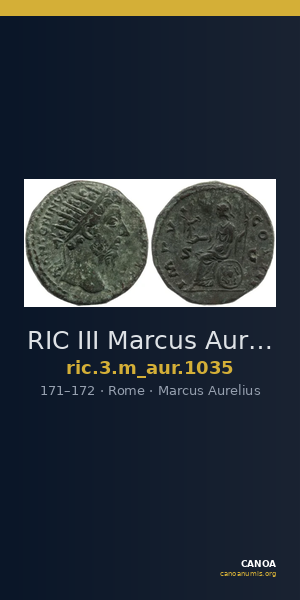 RIC III Marcus Aurelius 1035 — CANOA