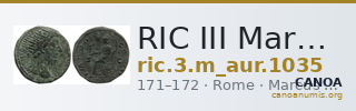 RIC III Marcus Aurelius 1035 — CANOA