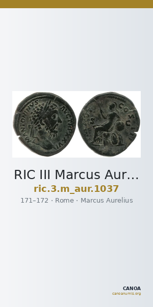 RIC III Marcus Aurelius 1037 — CANOA