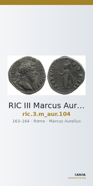 RIC III Marcus Aurelius 104 — CANOA