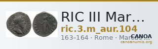RIC III Marcus Aurelius 104 — CANOA