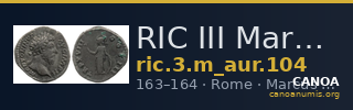 RIC III Marcus Aurelius 104 — CANOA