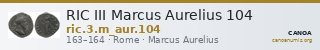 RIC III Marcus Aurelius 104 — CANOA