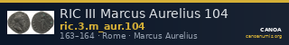 RIC III Marcus Aurelius 104 — CANOA
