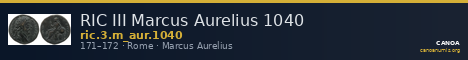 RIC III Marcus Aurelius 1040 — CANOA