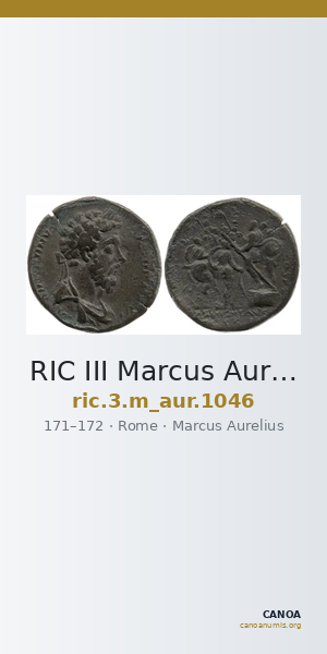 RIC III Marcus Aurelius 1046 — CANOA