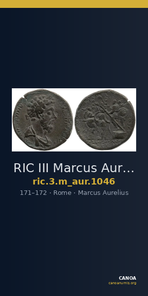 RIC III Marcus Aurelius 1046 — CANOA