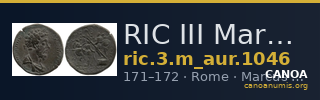 RIC III Marcus Aurelius 1046 — CANOA