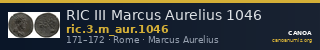 RIC III Marcus Aurelius 1046 — CANOA