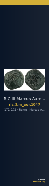 RIC III Marcus Aurelius 1047 — CANOA