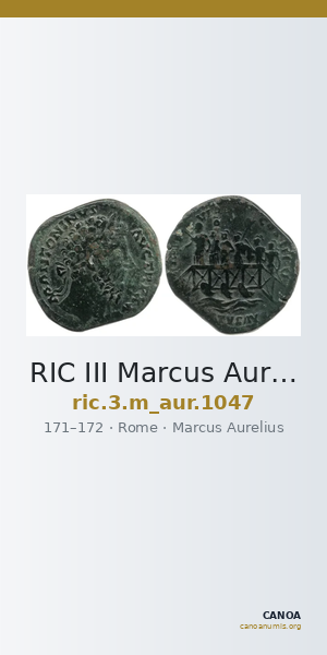 RIC III Marcus Aurelius 1047 — CANOA