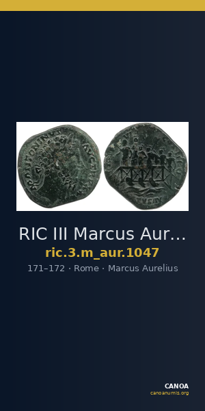 RIC III Marcus Aurelius 1047 — CANOA
