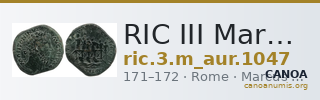RIC III Marcus Aurelius 1047 — CANOA