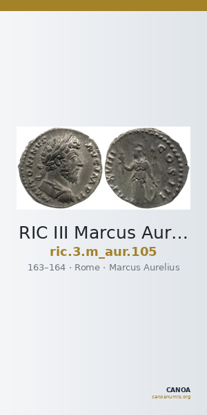 RIC III Marcus Aurelius 105 — CANOA