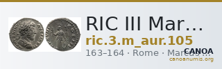 RIC III Marcus Aurelius 105 — CANOA