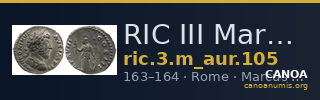 RIC III Marcus Aurelius 105 — CANOA