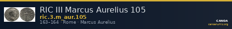 RIC III Marcus Aurelius 105 — CANOA