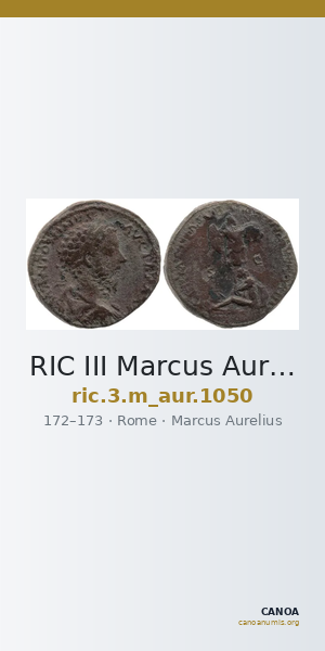 RIC III Marcus Aurelius 1050 — CANOA