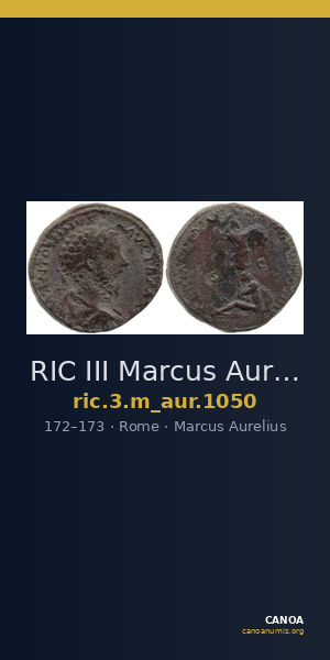 RIC III Marcus Aurelius 1050 — CANOA