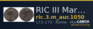 RIC III Marcus Aurelius 1050 — CANOA