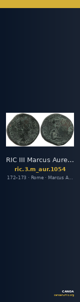 RIC III Marcus Aurelius 1054 — CANOA