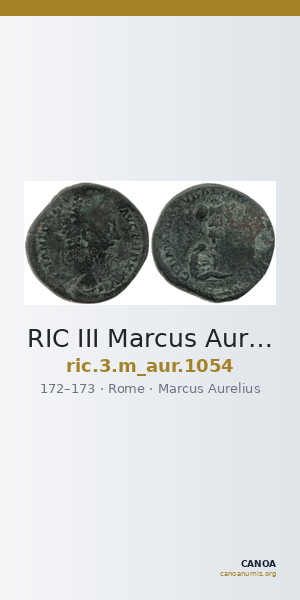 RIC III Marcus Aurelius 1054 — CANOA