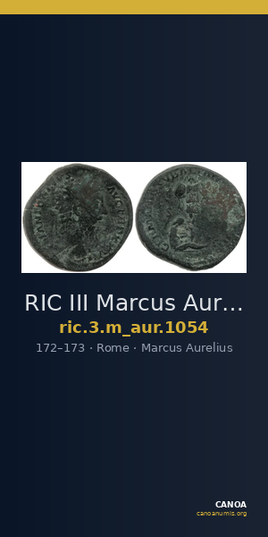 RIC III Marcus Aurelius 1054 — CANOA