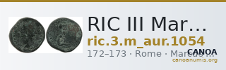 RIC III Marcus Aurelius 1054 — CANOA