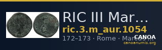 RIC III Marcus Aurelius 1054 — CANOA