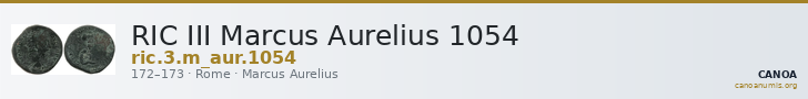 RIC III Marcus Aurelius 1054 — CANOA
