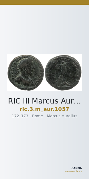 RIC III Marcus Aurelius 1057 — CANOA