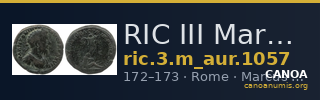 RIC III Marcus Aurelius 1057 — CANOA