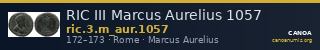 RIC III Marcus Aurelius 1057 — CANOA