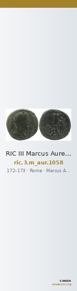 RIC III Marcus Aurelius 1058 — CANOA