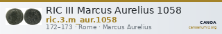 RIC III Marcus Aurelius 1058 — CANOA