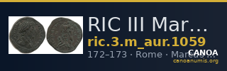 RIC III Marcus Aurelius 1059 — CANOA