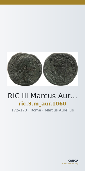 RIC III Marcus Aurelius 1060 — CANOA