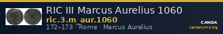 RIC III Marcus Aurelius 1060 — CANOA