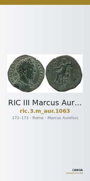 RIC III Marcus Aurelius 1063 — CANOA
