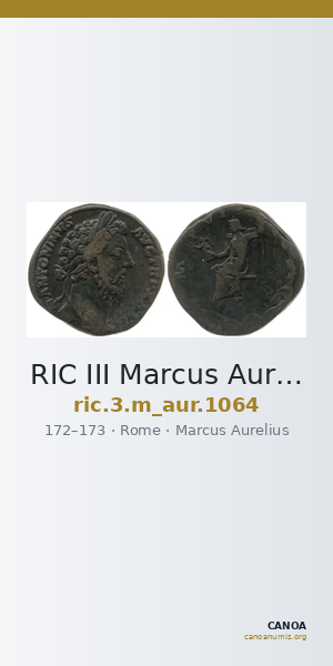 RIC III Marcus Aurelius 1064 — CANOA
