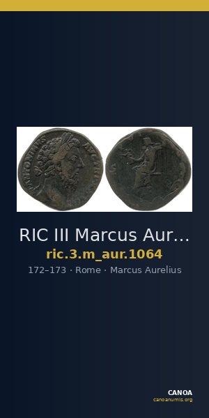 RIC III Marcus Aurelius 1064 — CANOA