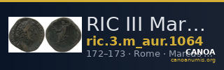 RIC III Marcus Aurelius 1064 — CANOA