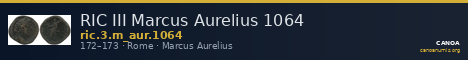 RIC III Marcus Aurelius 1064 — CANOA