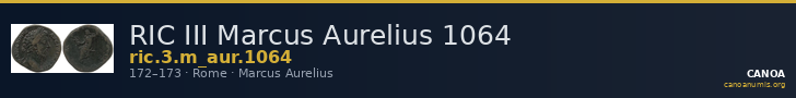 RIC III Marcus Aurelius 1064 — CANOA
