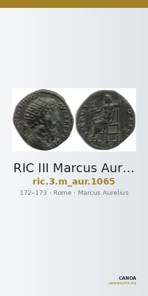 RIC III Marcus Aurelius 1065 — CANOA