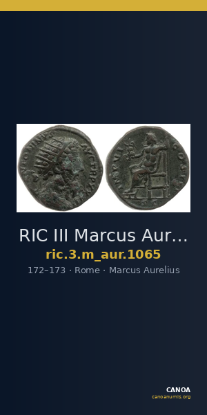 RIC III Marcus Aurelius 1065 — CANOA