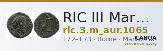 RIC III Marcus Aurelius 1065 — CANOA