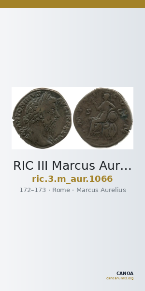 RIC III Marcus Aurelius 1066 — CANOA