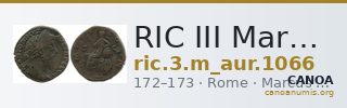 RIC III Marcus Aurelius 1066 — CANOA