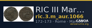 RIC III Marcus Aurelius 1066 — CANOA